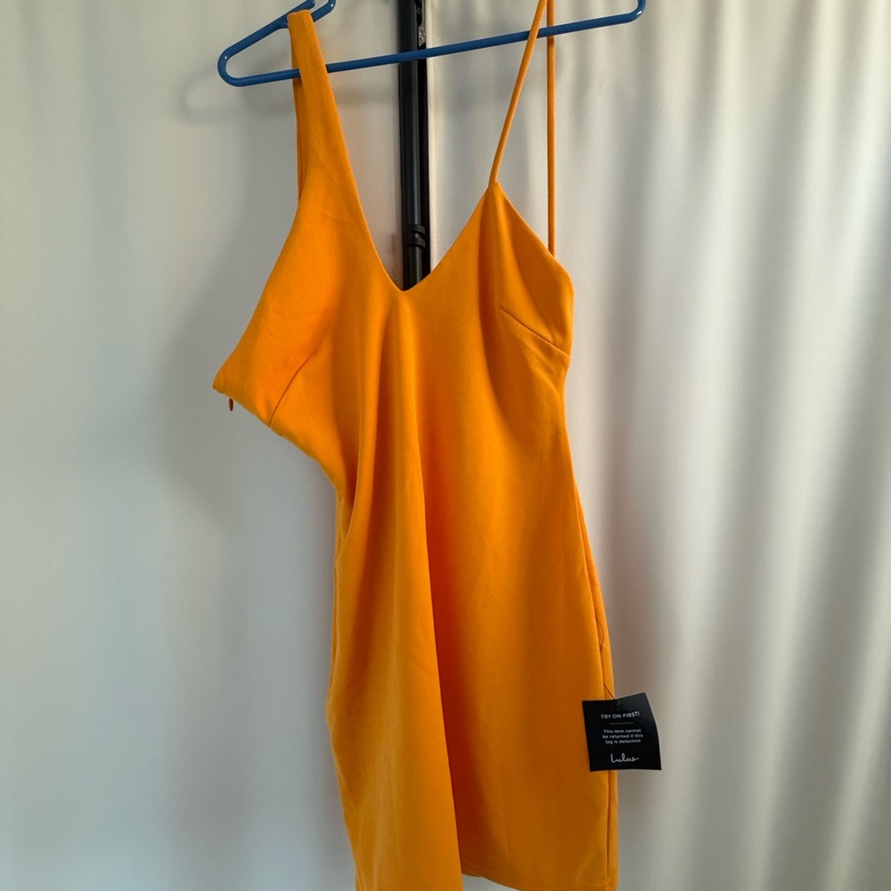 Lulu's Vibrant Orange Dress